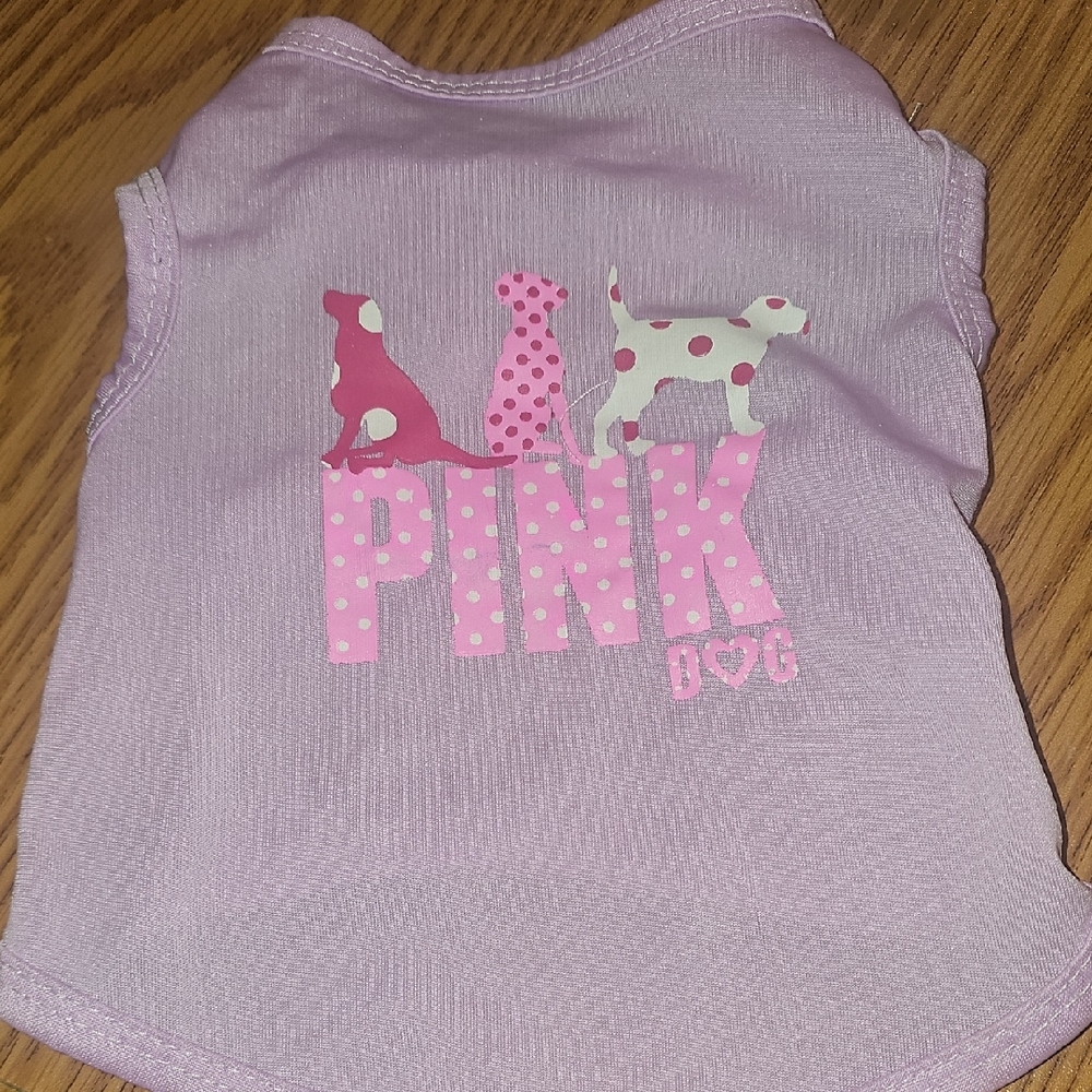 Born To Be Loved Pink Dog Graphic Tank Top Size Small